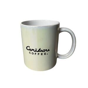 Caribou Coffee Iridescent White Store Grand Opening Mug New